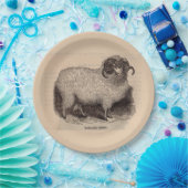 19世紀プリントハイランド羊 ペーパープレート (パーティー)