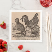 19世紀プリントバックス郡の鶏 (インサイチュ)