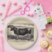 19世紀プリントホルスタインブルプリント ペーパープレート (パーティー)