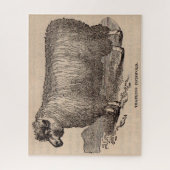 19世紀プリント憧れのコッツウォルド羊 ジグソーパズル (縦)