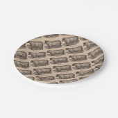 19世紀プリント憧れのコッツウォルド羊 ペーパープレート (アングル)