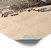 19世紀プリント憧れのコッツウォルド羊 ポスター (角)