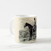 19世紀プリントAライト狩り馬 コーヒーマグカップ (正面左)