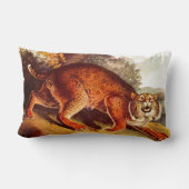 19世紀ボブキャットプリント ランバークッション (裏面)