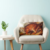 19世紀ボブキャットプリント ランバークッション (椅子)