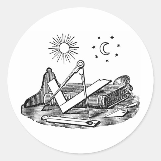 19世紀マソニックGケンニングブロックカット版木、銅版、版画 ラウンドシール (正面)