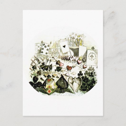 19世紀ワンダーランド様式の木版画 ポストカード (正面)