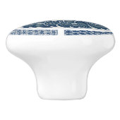 19世紀中国の青白磁器パターン セラミックノブ (側面)