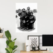 19世紀19日に漁師たちが笑顔を見せる ポスター (ホームオフィス)