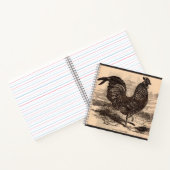 19世紀Gallus Sonneratiiルースタープリント ノートブック (内部)