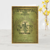 19世紀Spectropia -幽霊の勉強 カード (黄色い花)