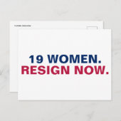 19人の女性がレジスタンスを解除 ポストカード (正面/裏面)