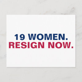 19人の女性がレジスタンスを解除 ポストカード