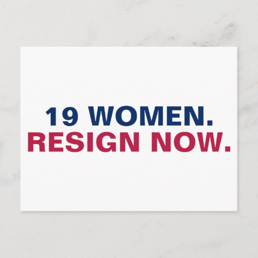 19人の女性がレジスタンスを解除 ポストカード (正面)