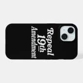 19修正案撤廃 iPhone 15ケース (裏面横)