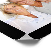 19写真モダンコラージュパーソナライズされた ポスター (角)