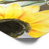 19台の木製素朴ひまわりフォトシーティング ポスター (角)