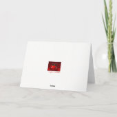 19周年結婚記念日のワインボトル付きグリーティングカード カード (裏面)