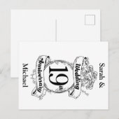 19周年記念の花 ポストカード (正面/裏面)