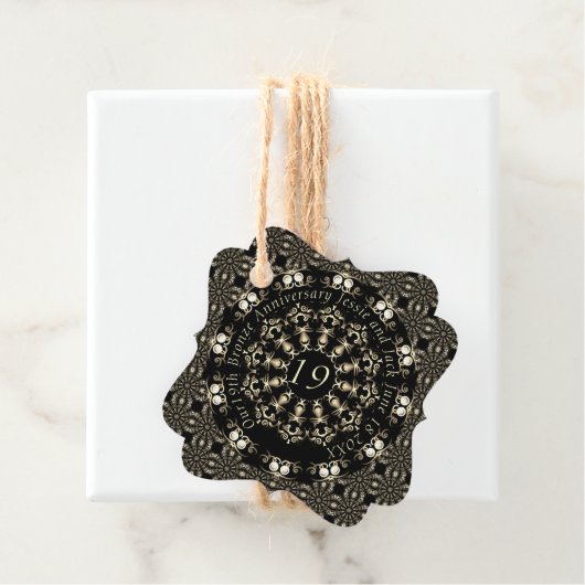 19周年記念結婚マンダラメダリオン文字 フェイバータグ (インサイチュ)