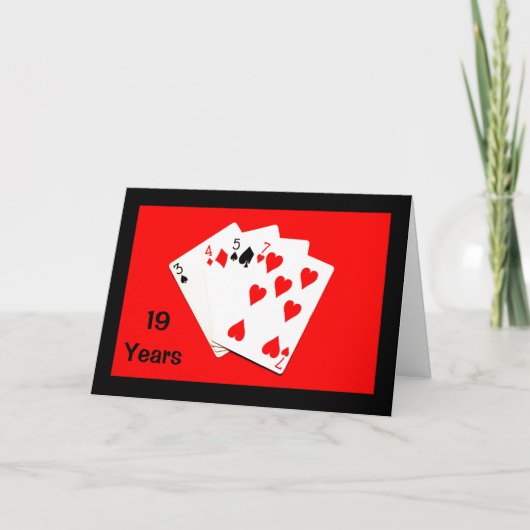19年は大きな節目!記念カード カード (正面)