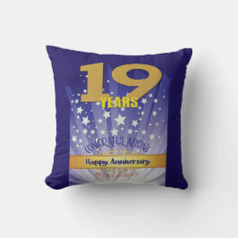 19年名前をカスタムする12ステップ記念日ビッグナンバー クッション