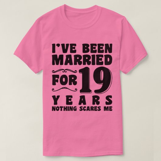 19年目の結婚記念日 Tシャツ (デザイン正面)