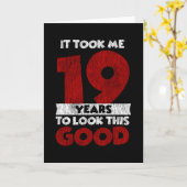 19歳のバデーが私を19歳の誕生日 カード (黄色い花)