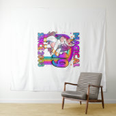 19歳のユニコーンがフロッシング 19歳の誕生日ガールU タペストリー (インサイチュ(横))