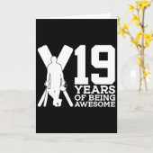 19歳の誕生日おめでとう！クリケット歴19年 カード (黄色い花)