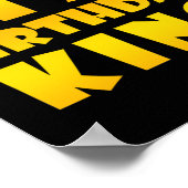 19歳の誕生日ギフト19歳の誕生日キング ポスター (角)