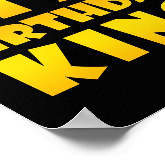 19歳の誕生日ギフト19歳の誕生日キング ポスター (角)