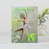 19歳の誕生日パーティー招待状 招待状 (スタンド正面)