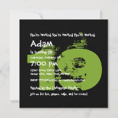 19歳の誕生日パーティー 19歳のグランジスタイル Z19A 招待状 (裏面)