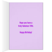 19歳の誕生日3枚の写真紫の娘 (内側 (右))