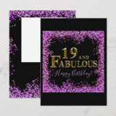 19歳の誕生日 ポストカード (正面/裏面)