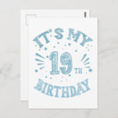 19歳の誕生日 ポストカード (正面/裏面)