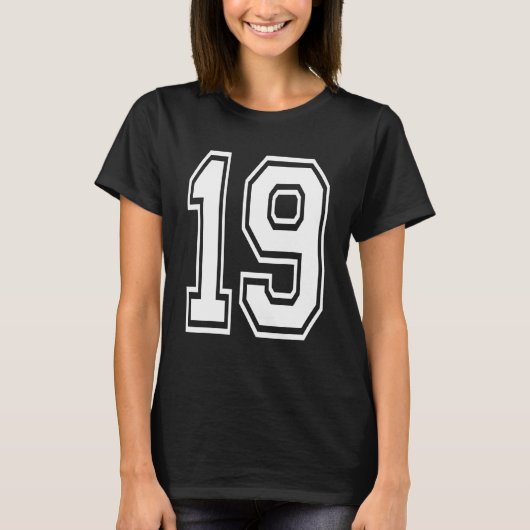 19歳の誕生日 大学の学年番号 Tシャツ (正面)