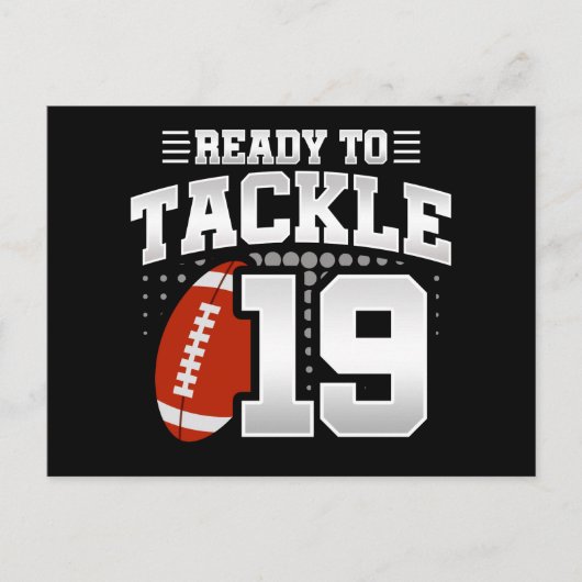 19歳タックルサッカーパーティー19誕生日 ポストカード (正面)