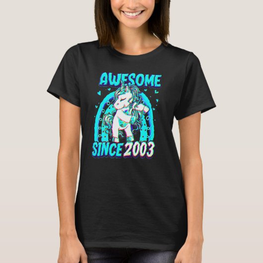 19歳ユニコーン フロッシング 19歳の誕生日 女子 Tシャツ (正面)
