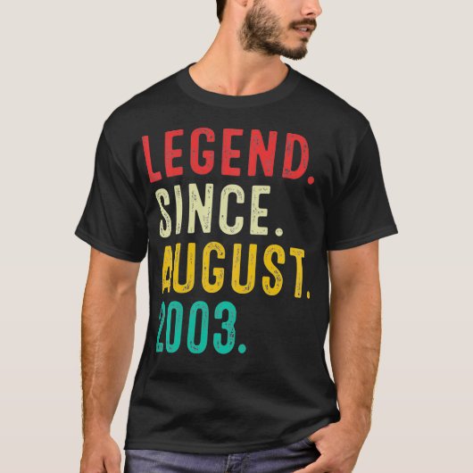 19歳レトロ伝説2003威厳がある 19th B Tシャツ (正面)