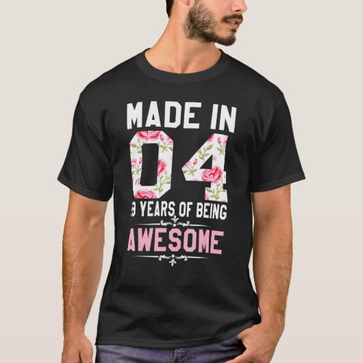 19歳2004年19誕生日10代 Tシャツ (正面)