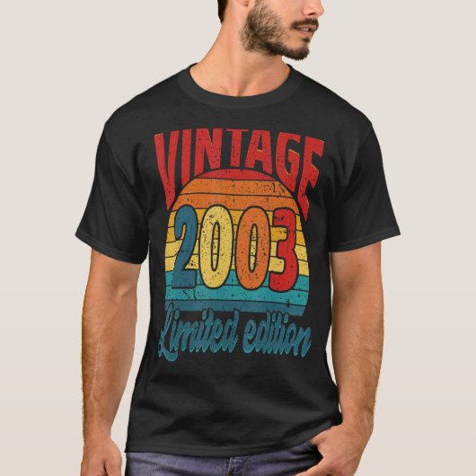 19歳Bdayヴィンテージ2003 19誕生日 Tシャツ (正面)