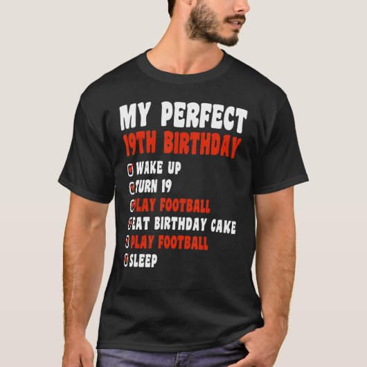 19歳My Perfect 19誕生日サッカー19t Tシャツ (正面)