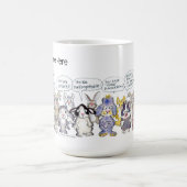 19漫画のパンダフルバニーうさぎカスタムのマグカップ コーヒーマグカップ (中央)