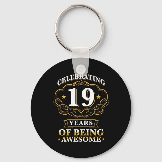 19祝年間の存在素晴らし キーホルダー (正面)