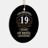 19祝年間の存在素晴らし セラミックオーナメント (右)
