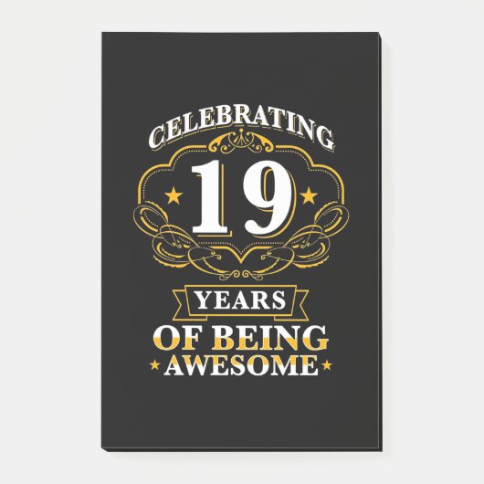 19祝年間の存在素晴らし ポストイット (正面)