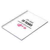 19結婚周年おもしろい記念品 ノートブック (左側)