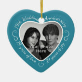 19結婚周年記念写真 セラミックオーナメント (正面)